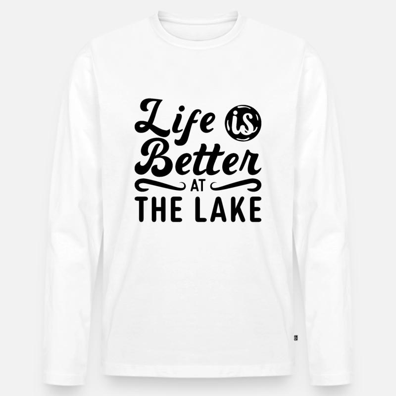 Wakeboarding Wakeboarder Wakeboard Geschenkidee - Männer Premium Bio Langarmshirt - Weiß