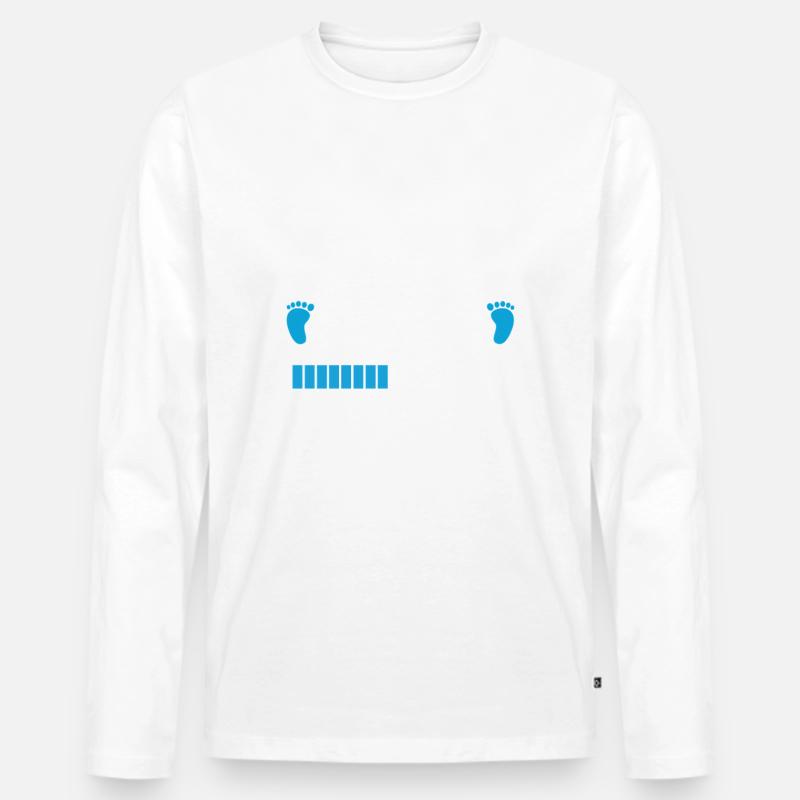 Opa 2026 Loading - Männer Premium Bio Langarmshirt - Weiß