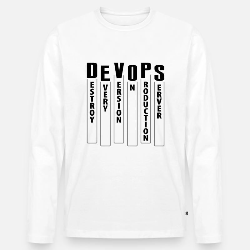Devops Sys-Admin Developer Men's Premium Organic Long Sleeve Shirt
