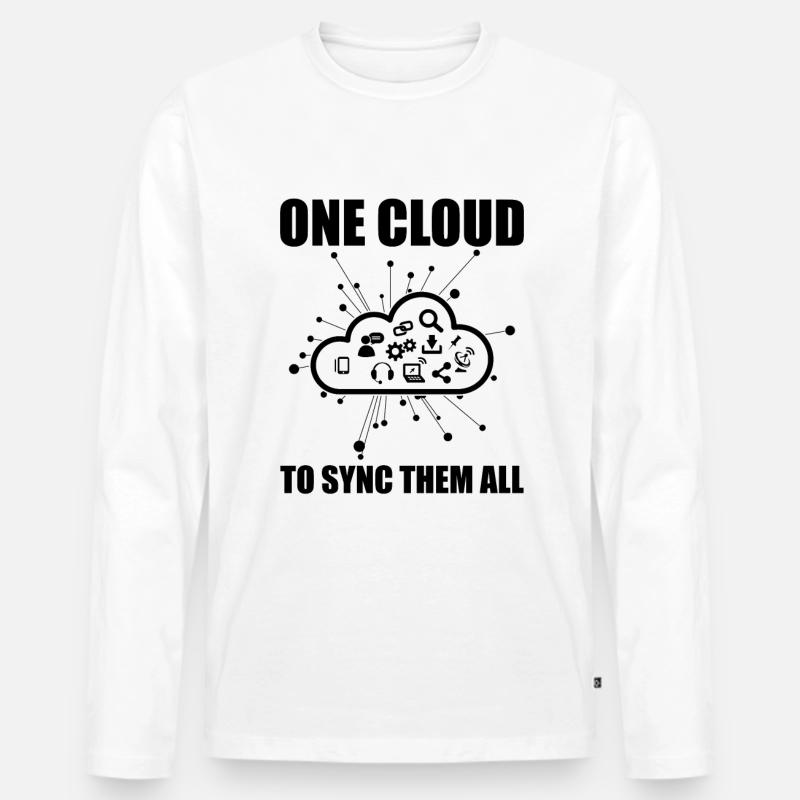 Cloud Administrator Cloud Devops - Men's Premium Organic Long Sleeve Shirt - white