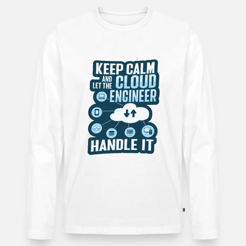 Cloud Administrator Cloud Devops - Men's Premium Organic Long Sleeve Shirt - white