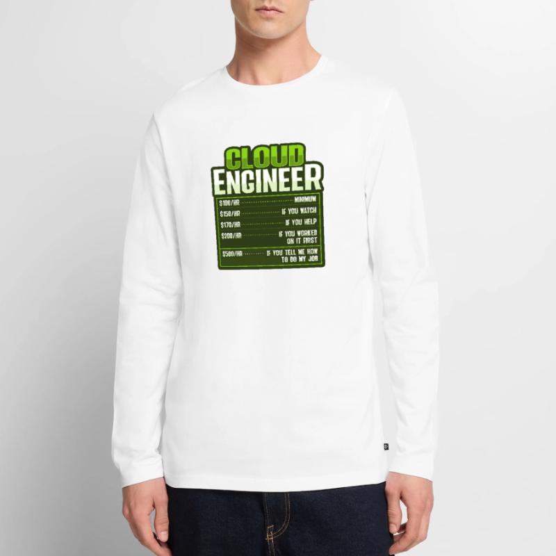 Cloud Administrator Cloud Devops Men's Premium Organic Long Sleeve Shirt