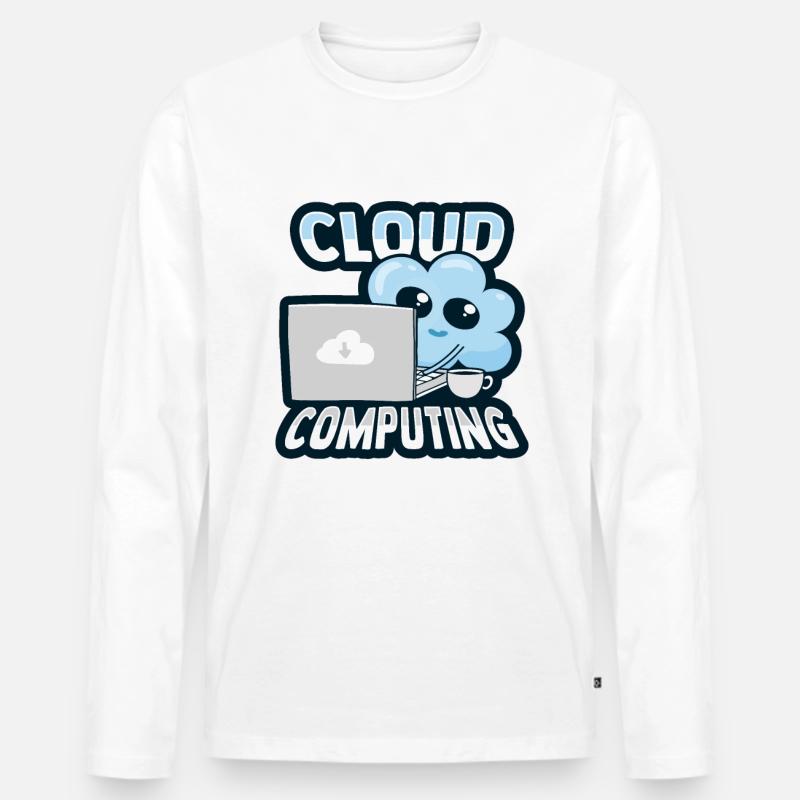 Cloud Administrator Cloud Devops - Men's Premium Organic Long Sleeve Shirt - white