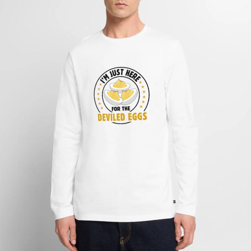 Devil's Egg Spell Men's Premium Organic Long Sleeve Shirt