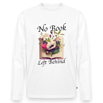 Lesen Buch Merch Booktok Bookish Geschenk Buch - Männer Premium Bio Langarmshirt - Weiß - Vorne - Nico (187cm)