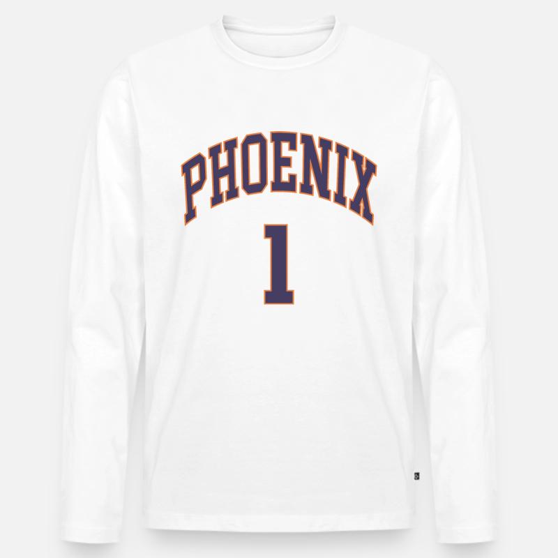 Phoenix 1 - Männer Premium Bio Langarmshirt - Weiß
