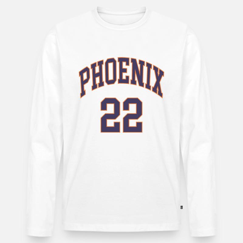 Phoenix 22 - Männer Premium Bio Langarmshirt - Weiß