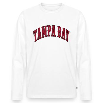 Tampa Bay - Men's Premium Organic Long Sleeve Shirt - white - Front - Nico (187cm)