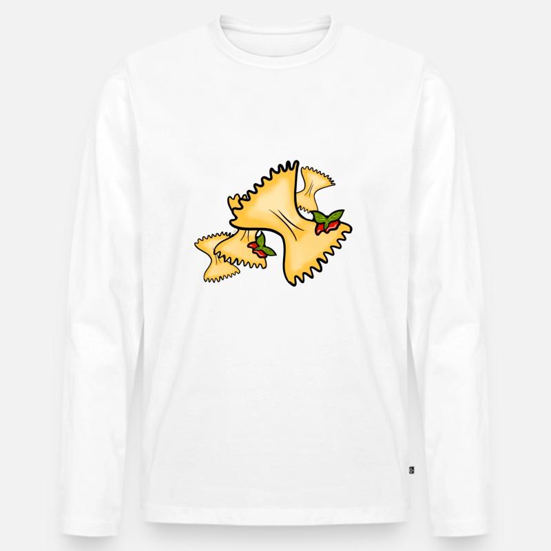 Pasta! - Männer Premium Bio Langarmshirt - undefined
