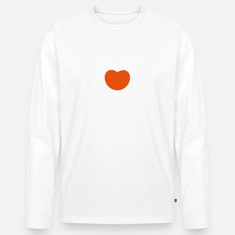 Glaube Liebe Hoffnung - Männer Premium Bio Langarmshirt - Weiß