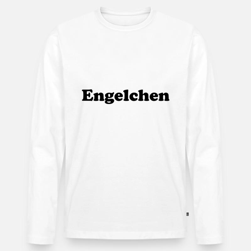 Engelchen - Männer Premium Bio Langarmshirt - Weiß