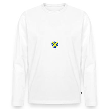 Beach Point Yacht Club Cape Town - Men's Premium Organic Long Sleeve Shirt - white - Front - Nico (187cm)