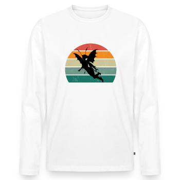 Fairy Fantasy Being Fairy World Fairy Forest Wing Fairy Fairy - Men's Premium Organic Long Sleeve Shirt - white - Front - Nico (187cm)