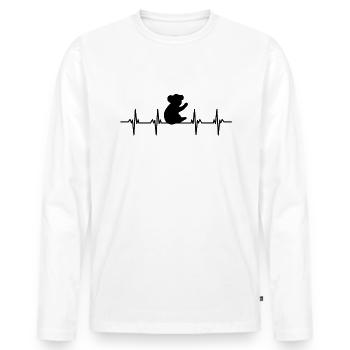 Koalas Koalabär Australien Beuteltier, Beuteltiere - Männer Premium Bio Langarmshirt - Weiß - Vorne - Nico (187cm)