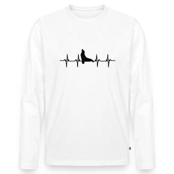 Seal Seal Seals Swimming Eared Seal Seal - Men's Premium Organic Long Sleeve Shirt - white - Front - Nico (187cm)