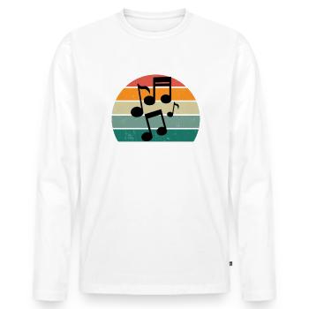 Musician Musician Playing Music Making Music - Men's Premium Organic Long Sleeve Shirt - white - Front - Nico (187cm)