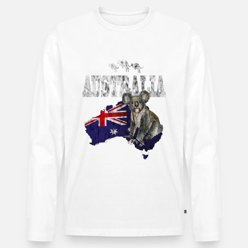 Australia koalabär - Männer Premium Bio Langarmshirt - undefined