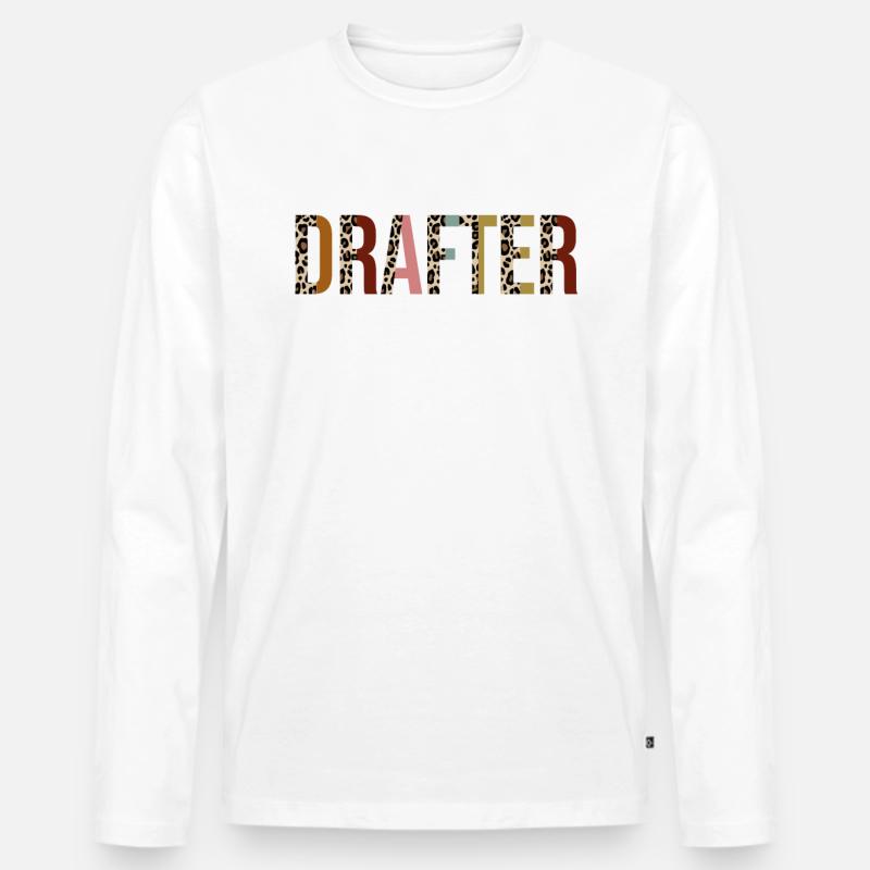 Verfasser - Männer Premium Bio Langarmshirt - Weiß