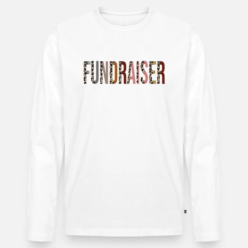 Spendenaktion - Männer Premium Bio Langarmshirt - Weiß