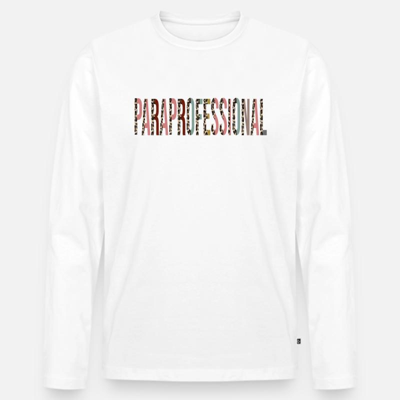 Paraprofessionell - Männer Premium Bio Langarmshirt - Weiß