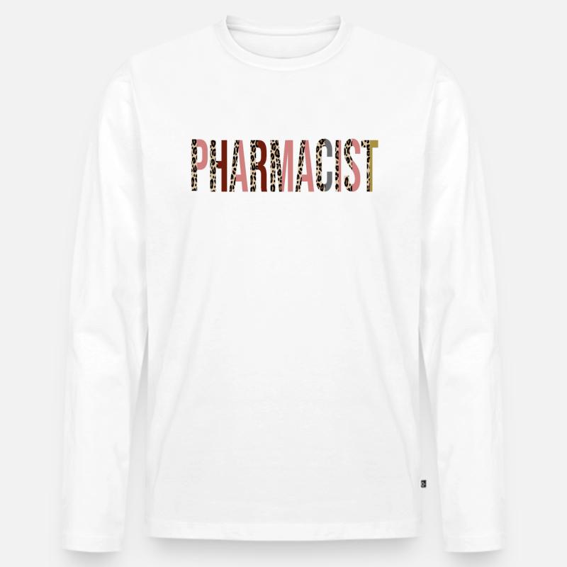 Apotheker - Männer Premium Bio Langarmshirt - Weiß