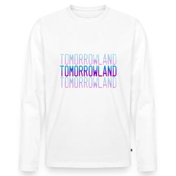 Tomorrowland - Männer Premium Bio Langarmshirt - Weiß - Vorne - Nico (187cm)