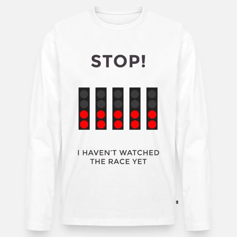 AMPEL - Männer Premium Bio Langarmshirt - Weiß