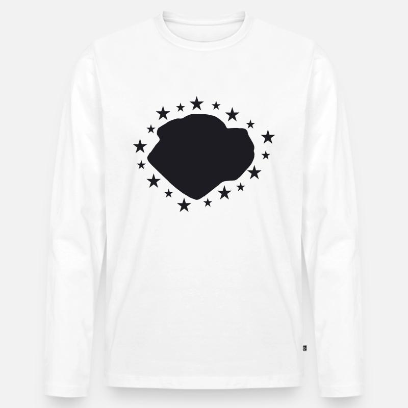 Bullmastiff - Männer Premium Bio Langarmshirt - Weiß