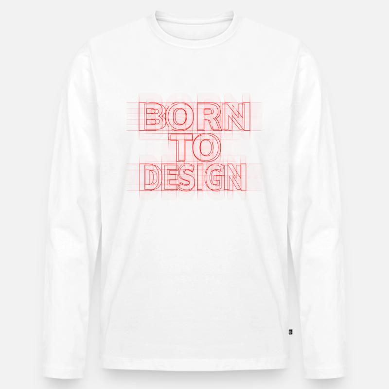 ARCHITECT GIFT IDEA - Männer Premium Bio Langarmshirt - Weiß