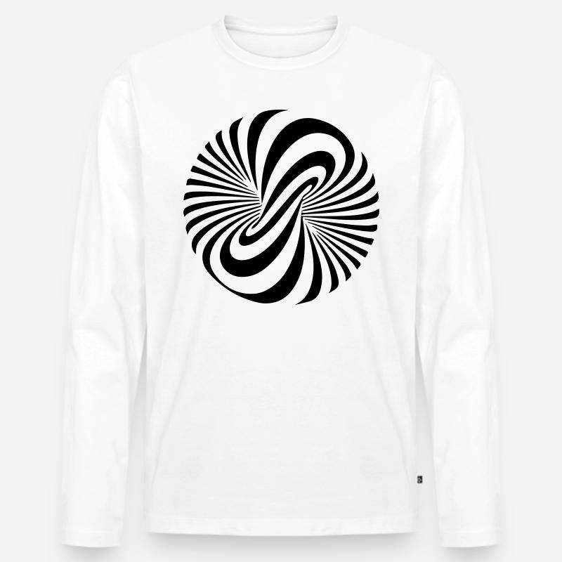 Morph - Männer Premium Bio Langarmshirt - Weiß