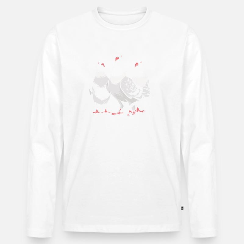 Brieftauben Guru Guru Tauben - Männer Premium Bio Langarmshirt - undefined