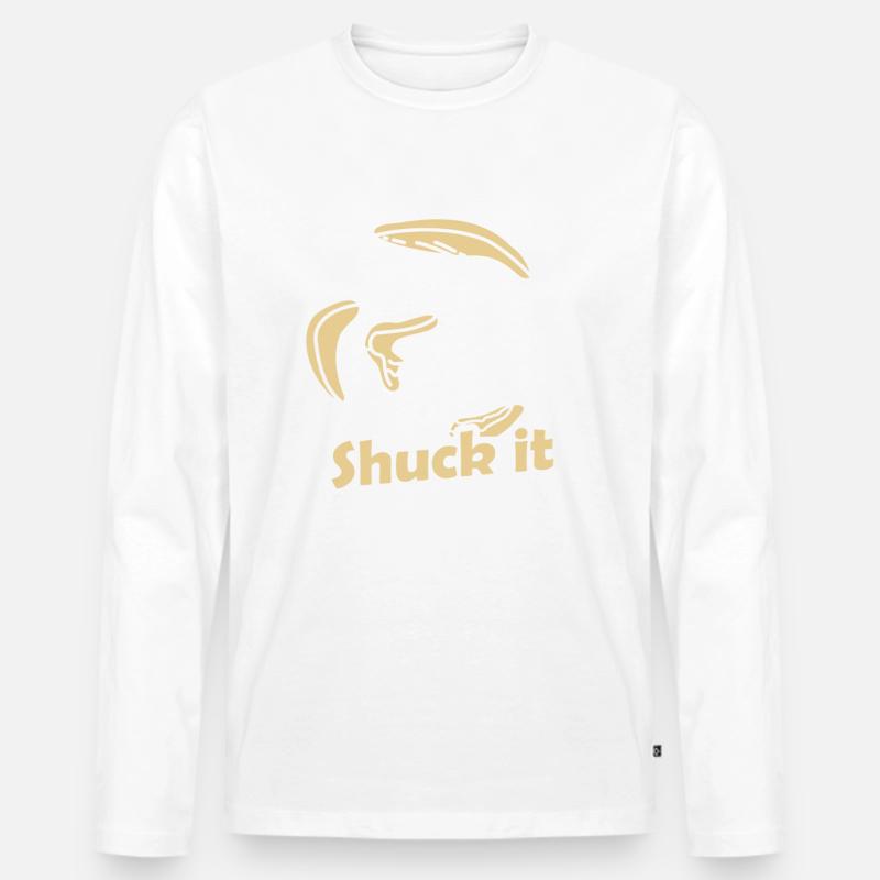 Shuck it Austern - Männer Premium Bio Langarmshirt - undefined