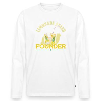 Lemonade Stand Founder and CEO Limonadenstand - Men's Premium Organic Long Sleeve Shirt - white - Front - Nico (187cm)