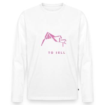 Licensed to Sell Mortgage Loan Advisor - Men's Premium Organic Long Sleeve Shirt - white - Front - Nico (187cm)