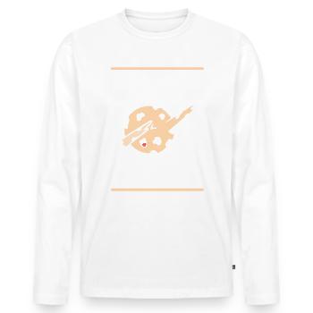 Biscuits Dealer Baking - T-shirt manches longues Premium bio Homme - blanc - Devant - Nico (187cm)