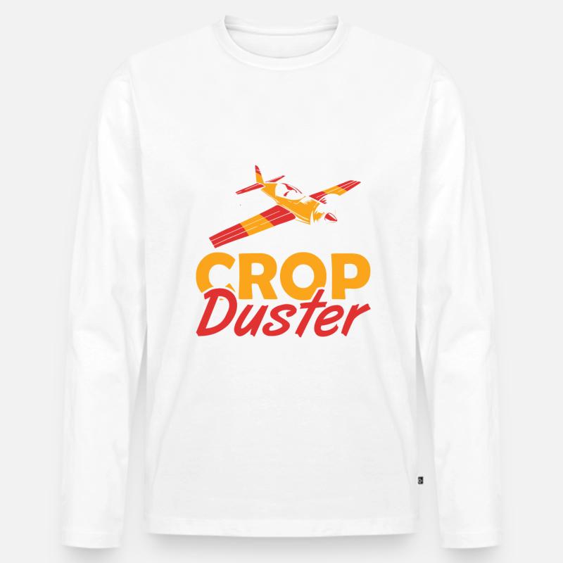 Certified Crop Duster Sprühflugzeug - Männer Premium Bio Langarmshirt - undefined