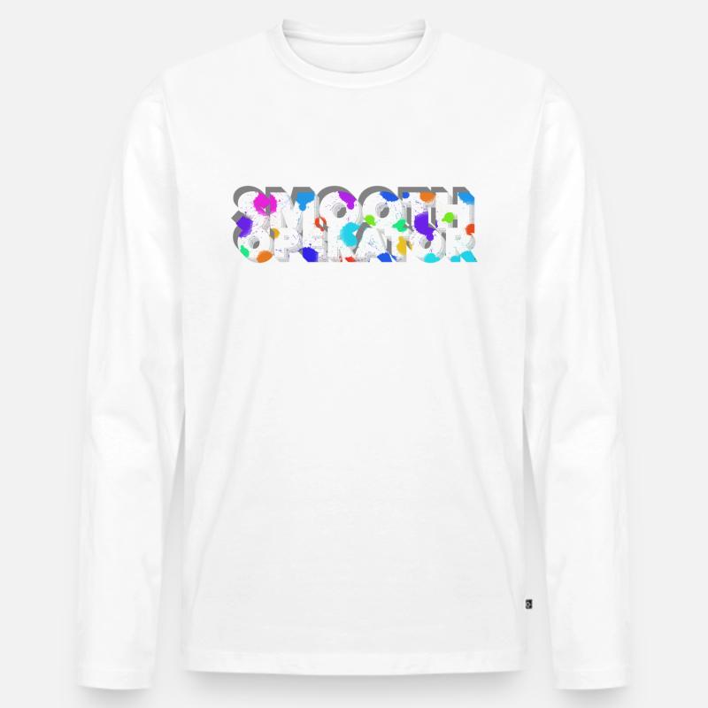 Smooth operator - Männer Premium Bio Langarmshirt - Weiß
