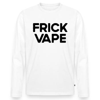 Verdammter Vape Anti Vaping No Vape FRICK VAPE - Männer Premium Bio Langarmshirt - Weiß - Vorne - Nico (187cm)