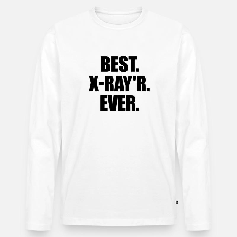 Beste Röntgen- - Männer Premium Bio Langarmshirt - Weiß