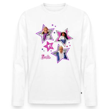 Barbie Christmas Edition - T-shirt manches longues Premium bio Homme - blanc - Devant - Nico (187cm)
