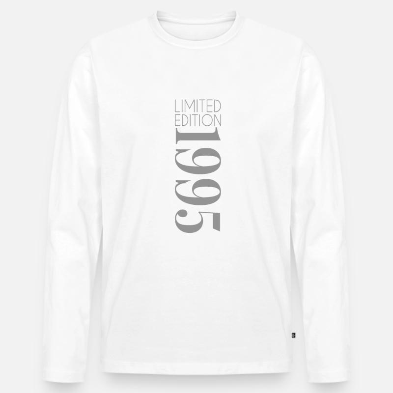 Limited Edition 1995 - Männer Premium Bio Langarmshirt - Weiß