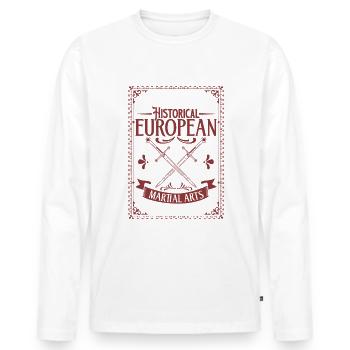 Épéiste - HEMA - T-shirt manches longues Premium bio Homme - blanc - Devant - Nico (187cm)