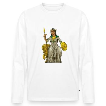 Mythologie sumérienne - Innana - T-shirt manches longues Premium bio Homme - blanc - Devant - Nico (187cm)