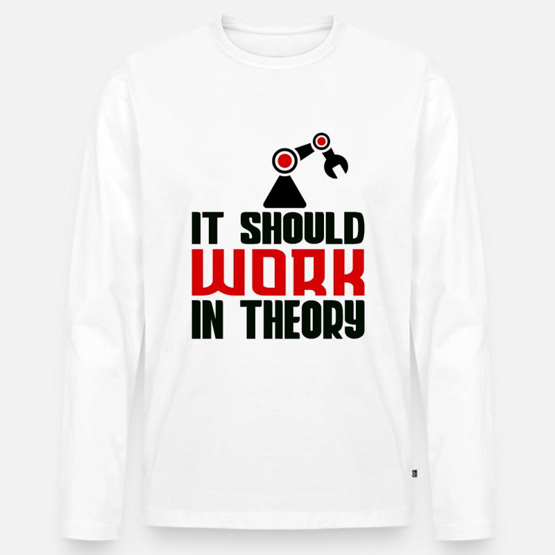 Robotics Machine Learning Robotics Engineering - Men's Premium Organic Long Sleeve Shirt - white