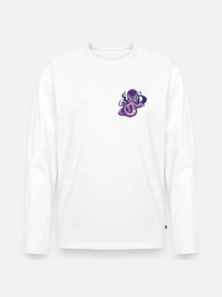 Octopus Octopus Cuttlefish Animal - Men's Premium Organic Long Sleeve Shirt - white