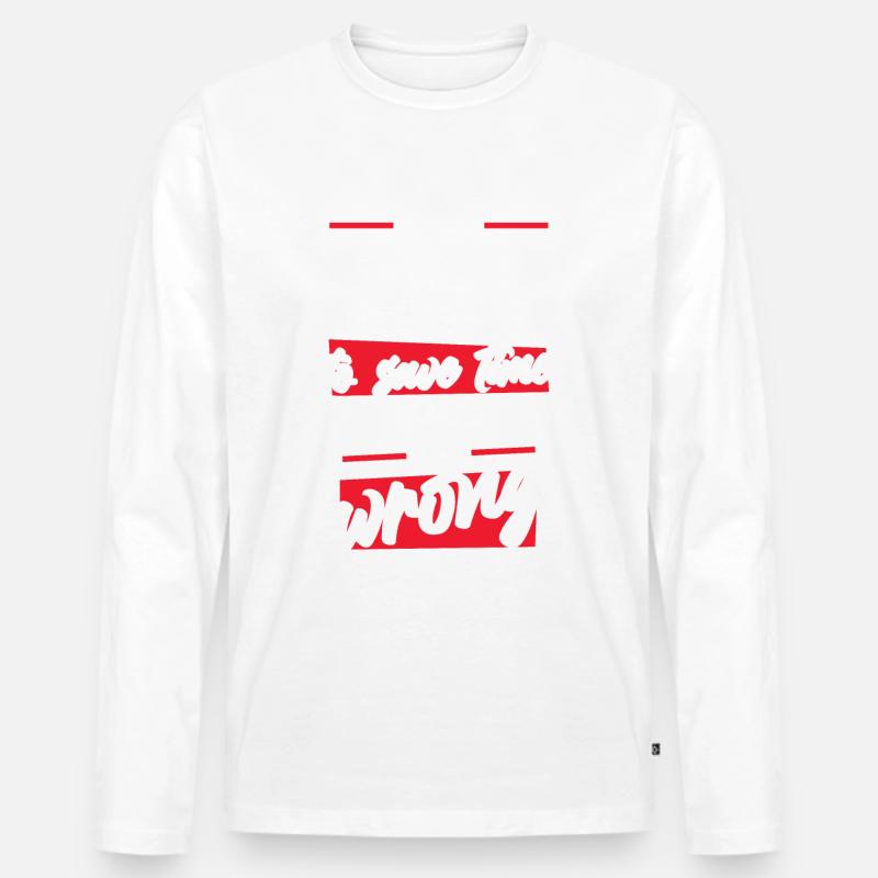 Coach Trainer - Männer Premium Bio Langarmshirt - Weiß