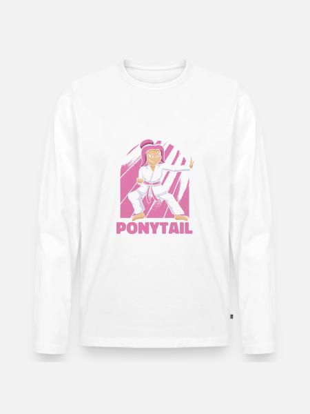 Karate Karate Fighter Martial Arts - Men's Premium Organic Long Sleeve Shirt - white