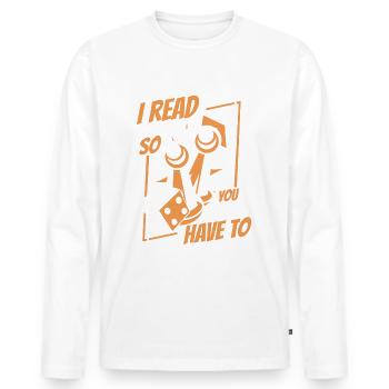 Board Game Board Games Board Games - Men's Premium Organic Long Sleeve Shirt - white - Front - Nico (187cm)