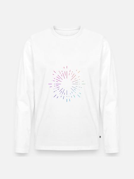 Rhönrad Turnen Gymnastik Rhönräder Wheel - Männer Premium Bio Langarmshirt - Weiß