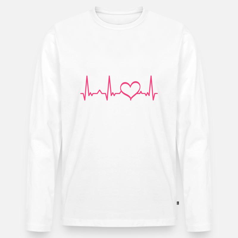 Krankenschwester - Männer Premium Bio Langarmshirt - Weiß